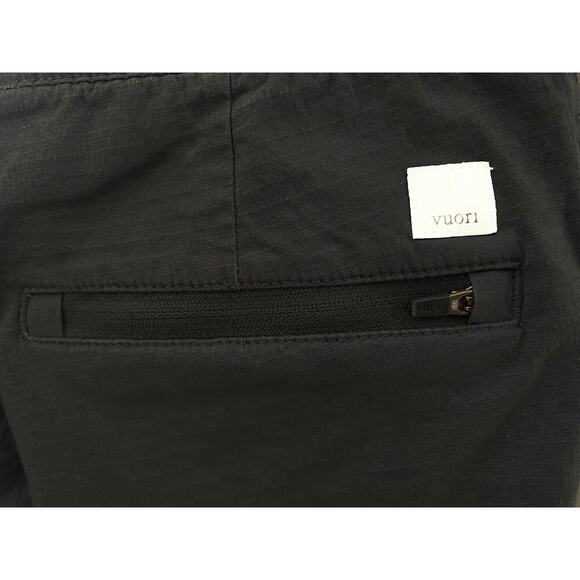 Vuori Women's Ripstop Fabric Pants Drawstring Waist Wide Leg Charcoal Pockets S - Picture 5 of 7